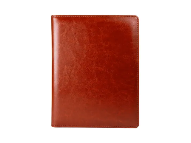 Schrijfmap Multo Hannibal A5 cognac kunstleder met schrijfblok
