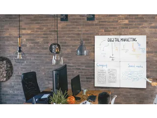 Whiteboard Nobo frameloos modulair magnetisch 60x45cm - 7