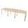 vergadertafel,HxBxD 740x2800x1200mm,vatvormig,NE-esdoorn