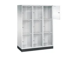 grootvolume-lockersysteem,HxBxD 1750x1220x500mm,3x3vakken,cil.-slot