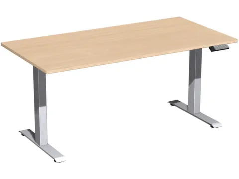 Bureau à hauteur réglable élec. HxlxP 630-1280x1600x800mm