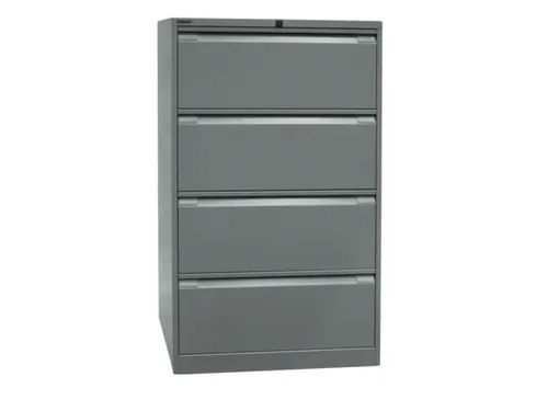hangmappenkast HxBxD 1321x800x622mm 4hangmappenframes zilver