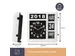 Horloge murale chiffres sautants avec calendrier 31x31cm Français