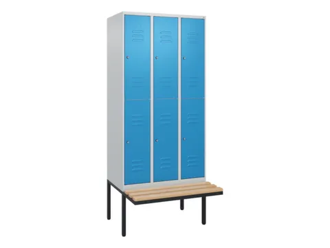 Dubbeldekse dekenkist,HxBxD 2120x900x815mm,3x2vak.,vak B 300mm