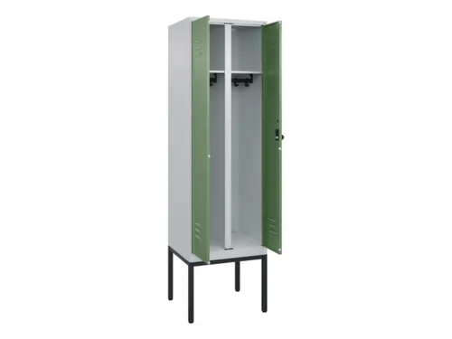locker voor scheiding van kleding,HxBxD 2120x600x500mm,2vak