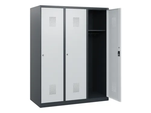 schoollocker,HxBxD 1530x1200x500mm,3vak,vak B 400mm,cil.-slot