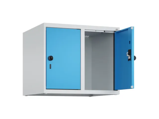 opzetkast,v. locker,2vak.,vak B 300mm,HxBxD 500x600x500mm,draaigrendel
