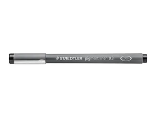 Fineliner Staedtler Pigment 308 zwart 0.3mm - 3