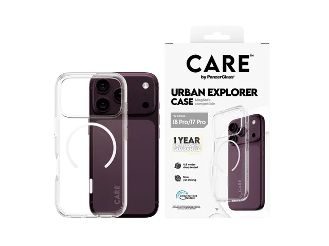PanzerGlass CARE by Urban Explorer Case Transparent w. White Mag