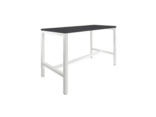 Domino Basic statafel 120x80cm 110cm houtprint schaduw 25mm wit