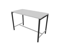 statafel,HxBxD 1070x1600x800mm,hoekig,met 4-voeten donkergrijs