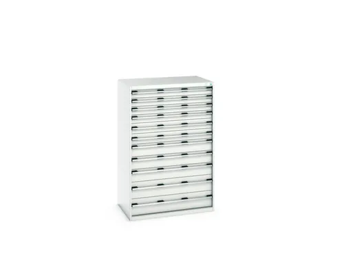 ladekast HxBxD 1600x1050x750mm 11laden RAL7035 front RAL7035