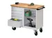 Établi Mobile Charge Maxi. 400Kg Tôle D'acier Ral7035 Façade Ral703