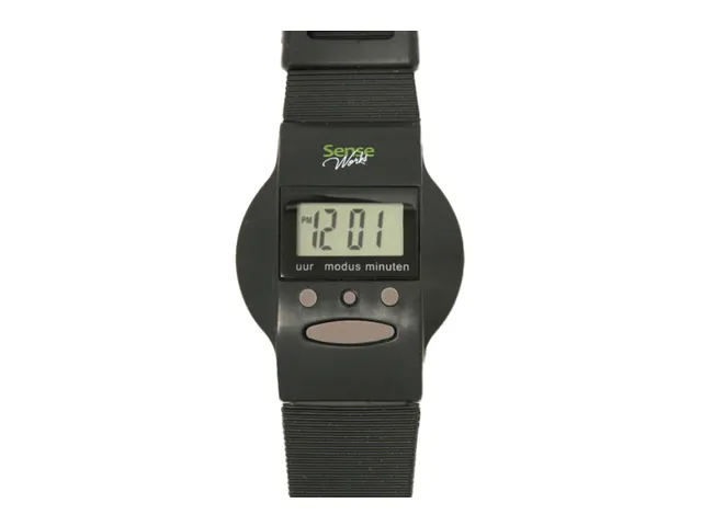 Horloge Senseworks Nederlandssprekend 12/24 zwart