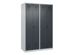 locker voor scheiding van kleding,HxBxD 1850x1200x500mm,4vak