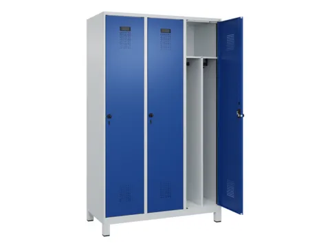 locker voor scheiding van kleding,HxBxD 1950x1200x500mm,3vak