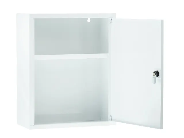 EHBO kast First Aid Only leeg 14x30x37 cm wit