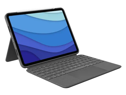 Etui clavier Combo Touch iPad Pro (1,2,3 gen) QWERTY Anglais US gris
