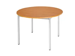 Tafel Rond 110 Cm Frame Aluminium Blad Kersenhout