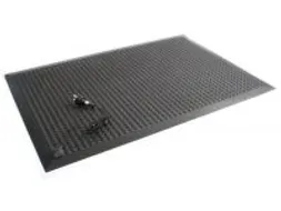 werkplek-vloerbedekking,mat,LxB 1500x900mm,PVC,ruitprofiel
