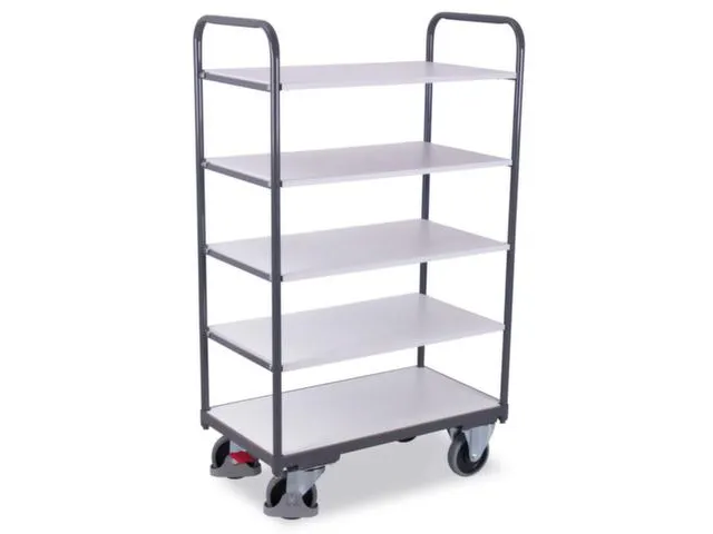 Esd-etagewagen 5 Etages 250kg 850x500mm 1530x910x500mm