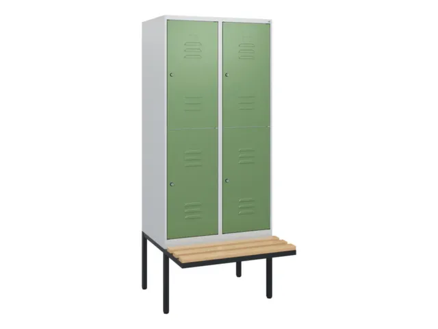 Dubbeldekse dekenkist,HxBxD 1950x800x815mm,2x2vak.,vak B 400mm