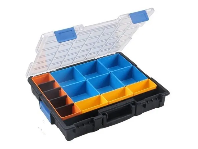 Assortimentskoffer,type 5,HxBxD 76x440x335mm,kunststof,koffer zwart