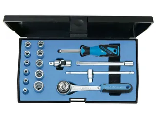 20 EMU-3 Dopsleutelset 1/4 inch 16-delig zeskant 4-13mm - 1