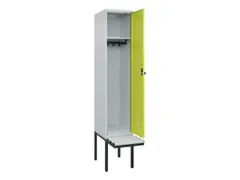 locker met bank,HxBxD 2120x400x815mm,1vak,vak B 400mm,draaigrendel