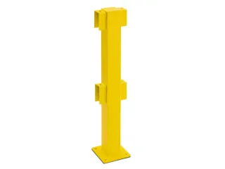 Middenpaal Voor Beschermheksysteem Buitenshuis 1000x100x100mm Geel - 1