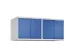 opzetkast,v. locker voor scheiding van kleding,4vak.,vak B 300mm