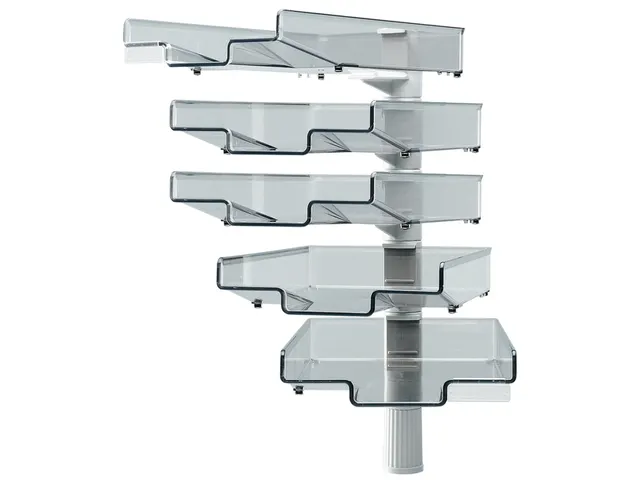 Brievenbak Hansa met 360 graden zwenkarm 5stuks grijs