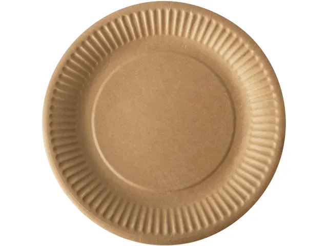 Papstar Pure Bord rond 19cm FSC karton bruin 20 stuks