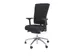 Siège de bureau série 400-NPR Comfort tissu Noir piètement chromé