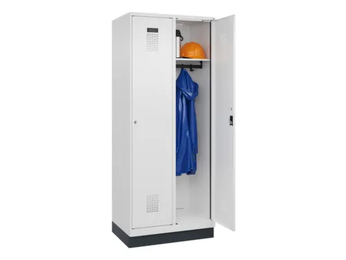 locker,HxBxD 1950x800x500mm,2vak,vak B 400mm,cil.-slot,sokkel