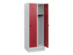 schoollocker,HxBxD 1630x600x500mm,2vak,vak B 300mm,draaigrendel,sokkel