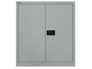 kantoorkast openslaande deuren HxBxD 1000x914x400mm Stalen zilverkleur - 1