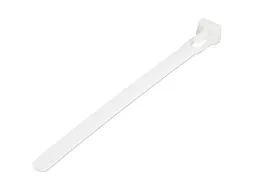 12cm Herbruikbare Kabelbinders wit nylon 100 stuks