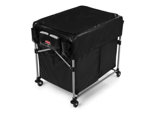 Afdekking,v. wasgoedwagens,HxBxD 228x666x889mm,300l,vinyl,zwart