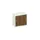 schuifdeurkast,HxBxD 770x800x430mm,decor romp wit,decor front noten