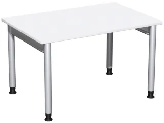 In hoogte verstelbaar bureau,HxBxD 680-820x1200x800mm,blad wit - 1