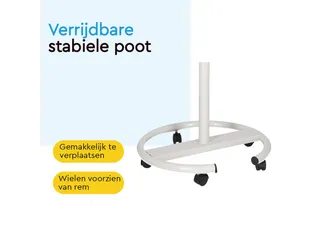 BRASQ Flipover Mobiel Deluxe 70x100cm Magnetisch Wit met accessoires - 7