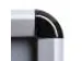 Porte-affiche sur pied avec cadre A4 Coins arrondis Double face