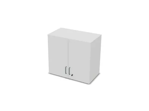 opzetkast v. kast met openslaande deuren Bl-wit 740x800x445mm