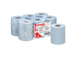 Poetsrol WypAll L10 1-laags 18,3cm106m 280vel blauw 6220