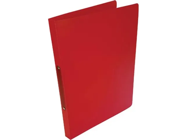 ringmap voor A4 PP 2 ringen 16 mm transparant rood