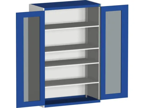 systeemkast,HxBxD 2000x1300x525mm,4xStalen bodem,5-punts sluitsysteem