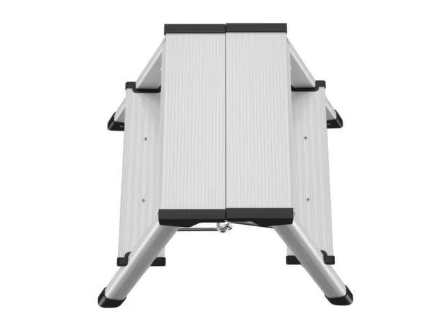 vouwtrapje bordes H 400mm 2x2treden HxBxD 400x490x490mm aluminium