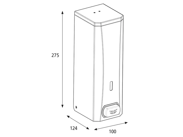 Zeepdispenser Katrin metaal 1000ml wit 982517