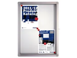 Infovitrine 4xa4 Whiteboard Voor Binnen Aluminium Frame